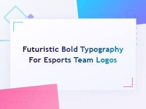 Futuristic Bold Typography for Esports Team Logo Design Trends