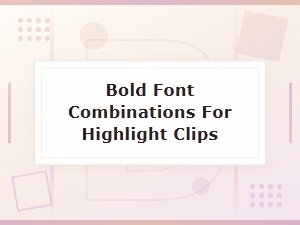 Bold Font Combinations for Streaming Highlight Clip Overlays